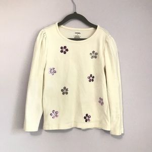 Gymboree Girls Long Sleeve Sequin Shirt